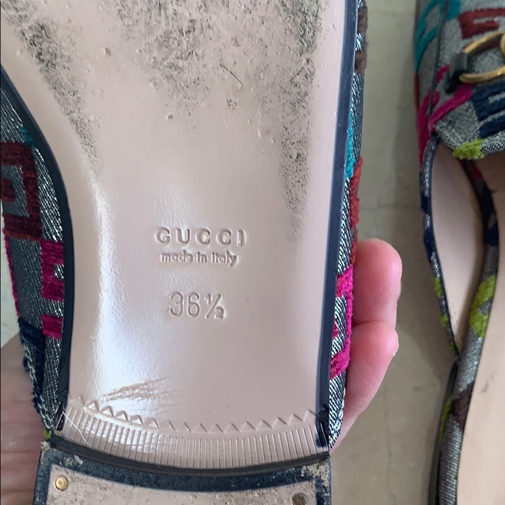 Gucci Lurex Princetown metallic GG Mules - Picture 8 of 15